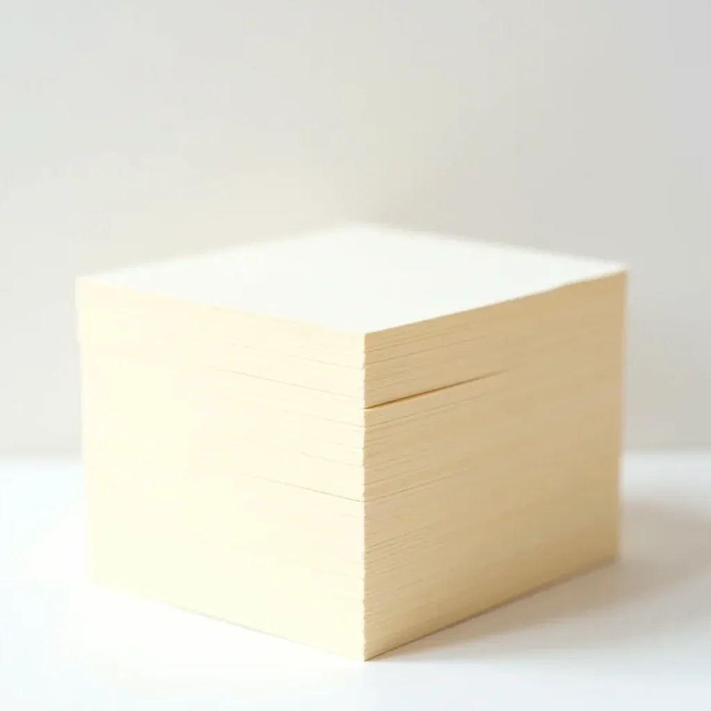 A stack of mixed media paper pads with cream pages and tidy professional packaging